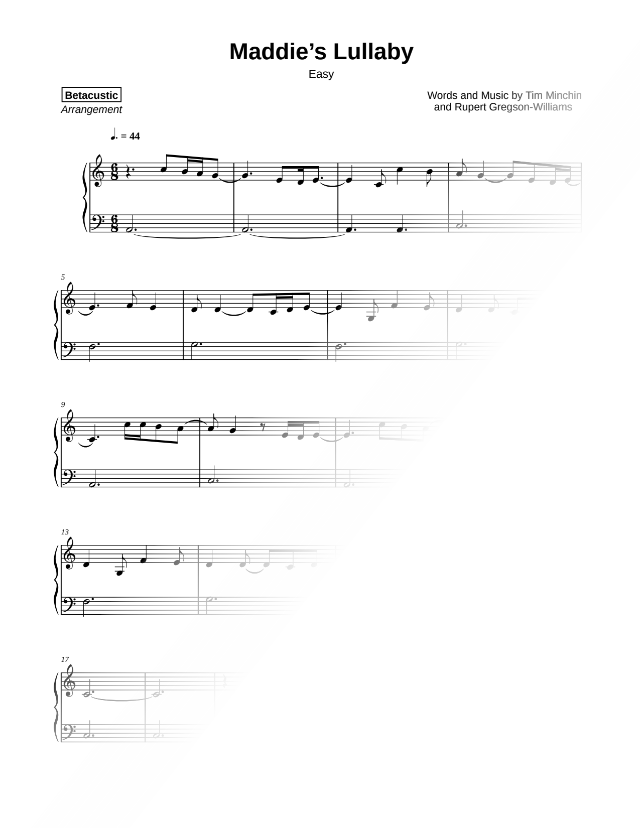 Maddie's Lullaby [easy]