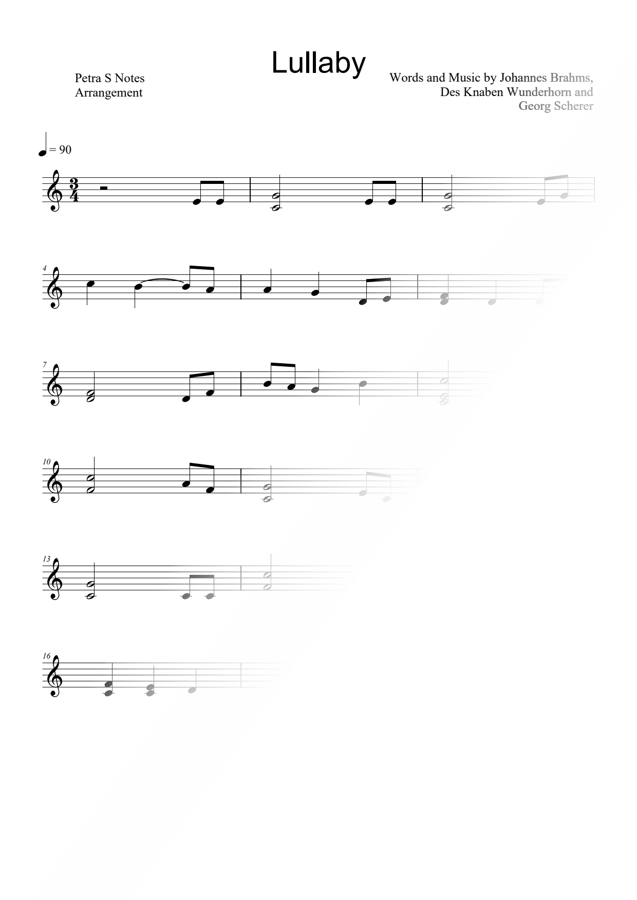 Brahms' Lullaby