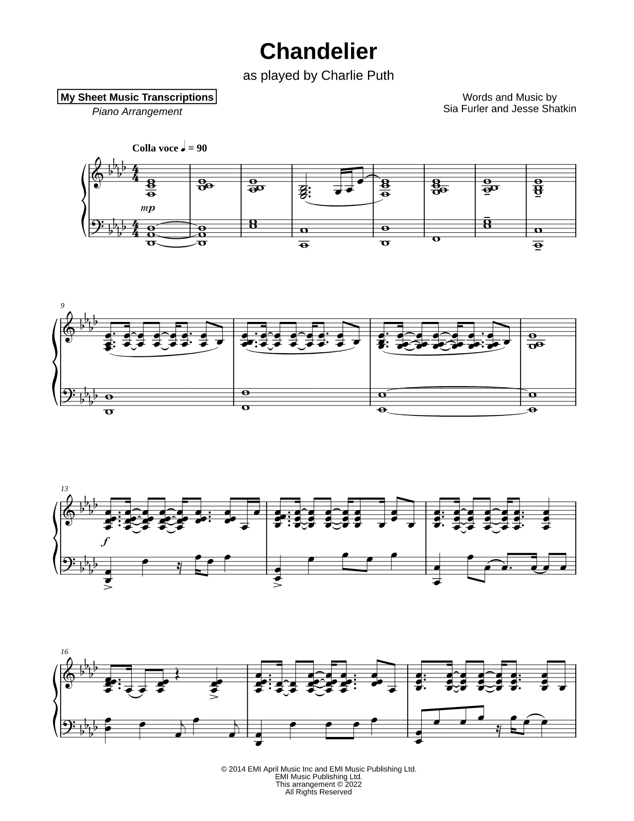 Chandelier (Charlie Puth)