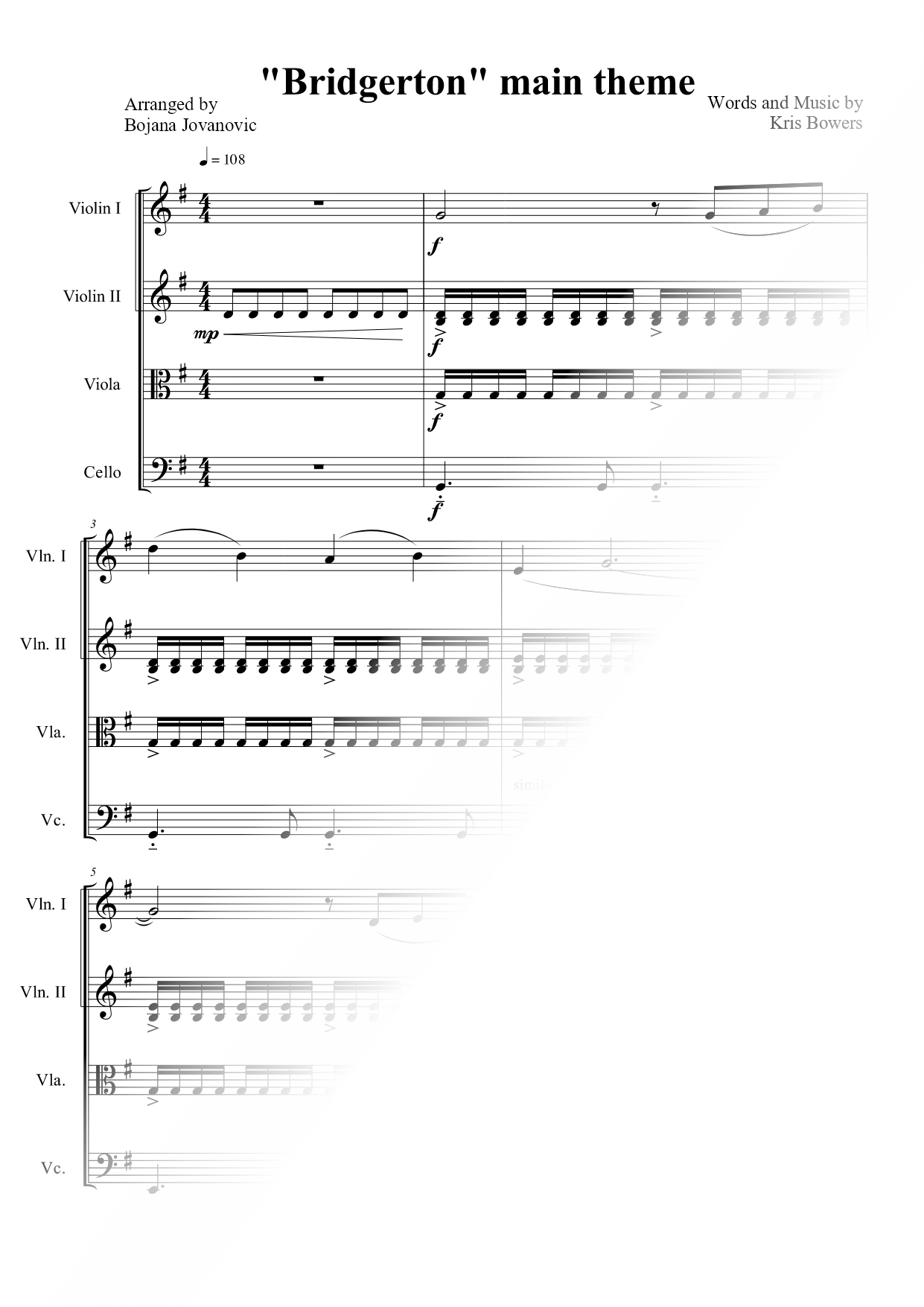 Main Theme from Bridgerton