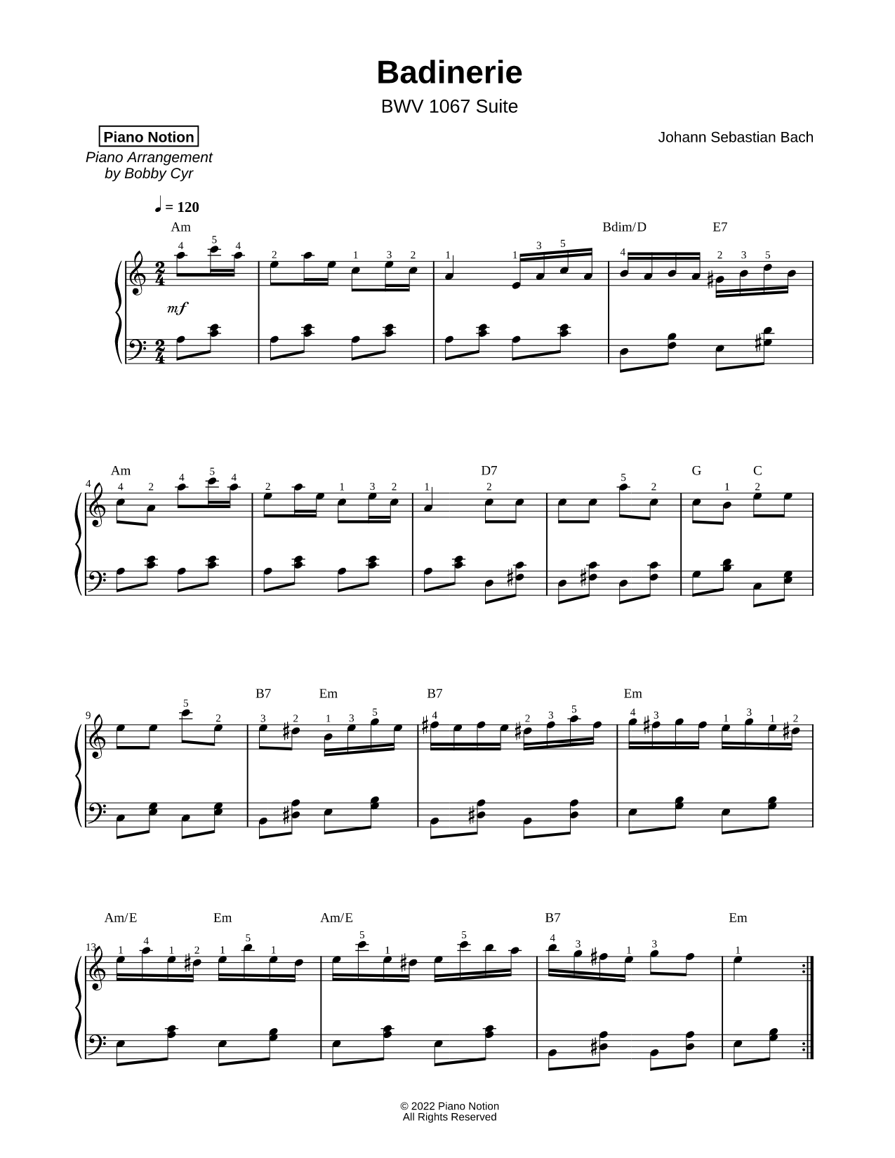 Orchestral Suite No 2 in B Minor, BWV 1067: Badinerie