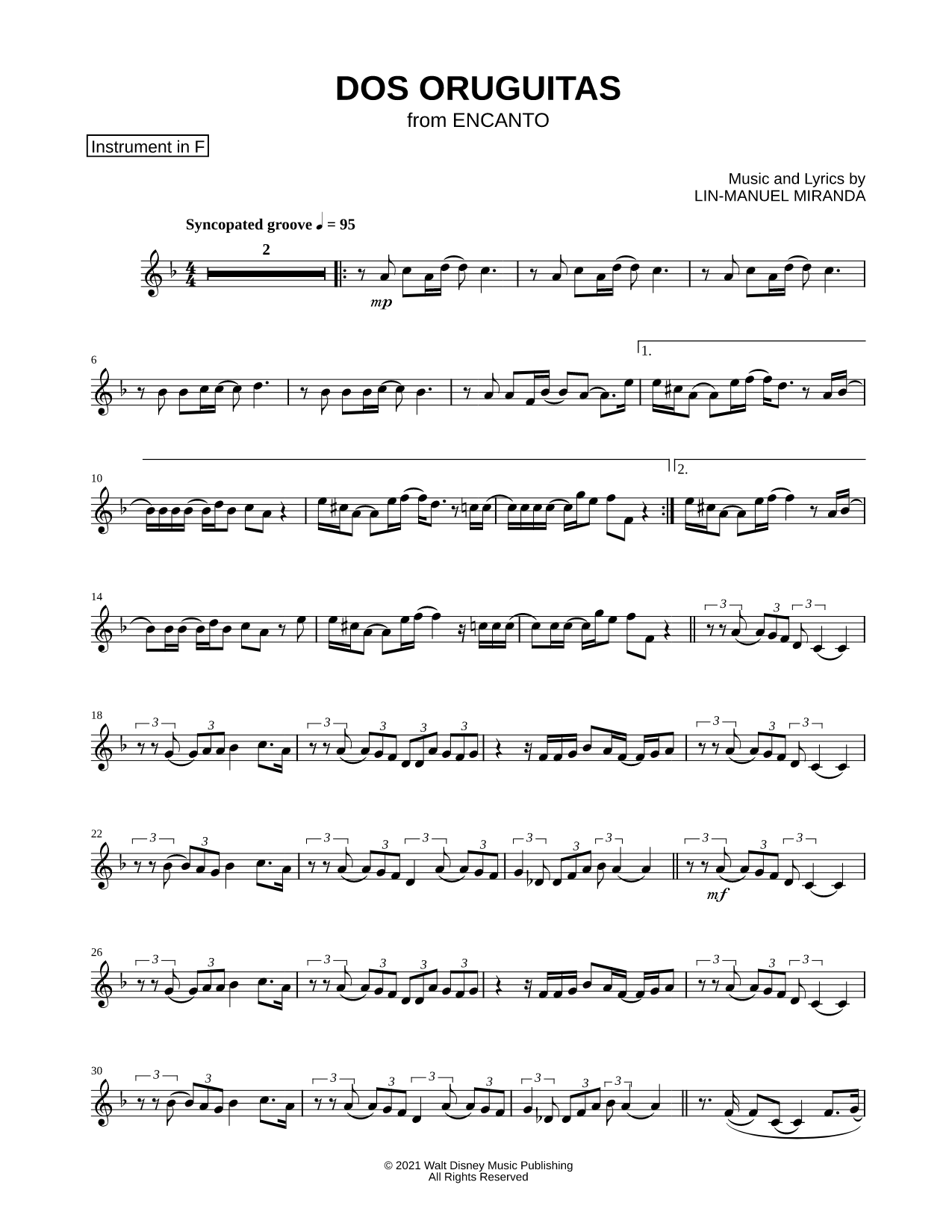 Dos Oruguitas - F Instrument