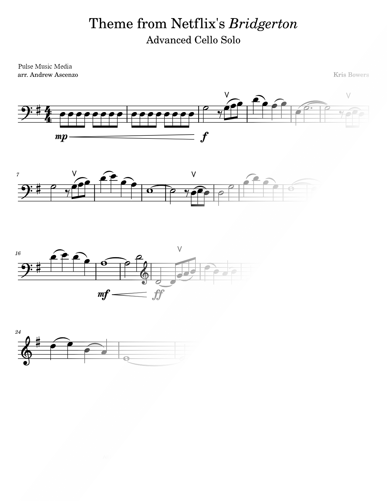 Main Theme from Bridgerton [advanced]