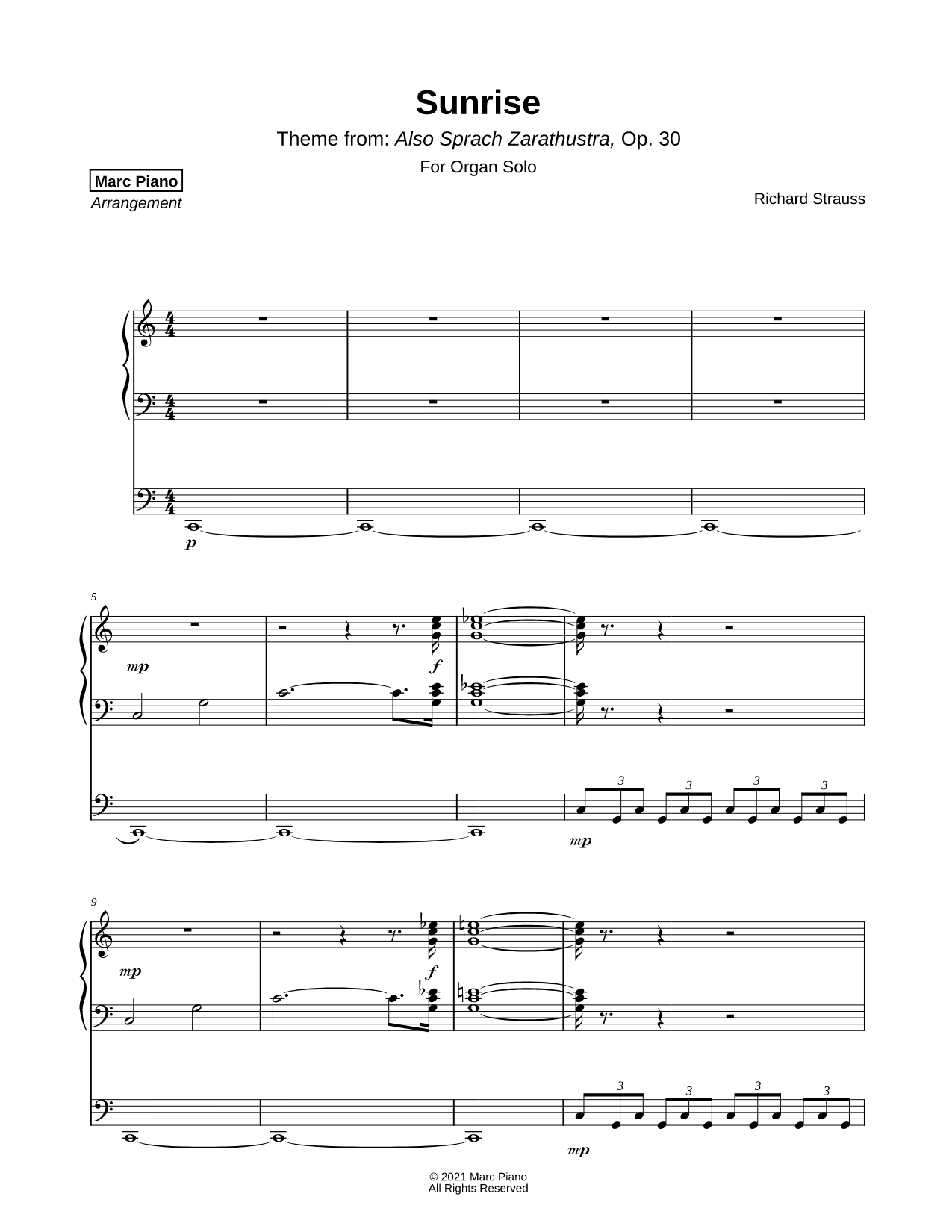 Also Sprach Zarathustra - Introduction (Sunrise)