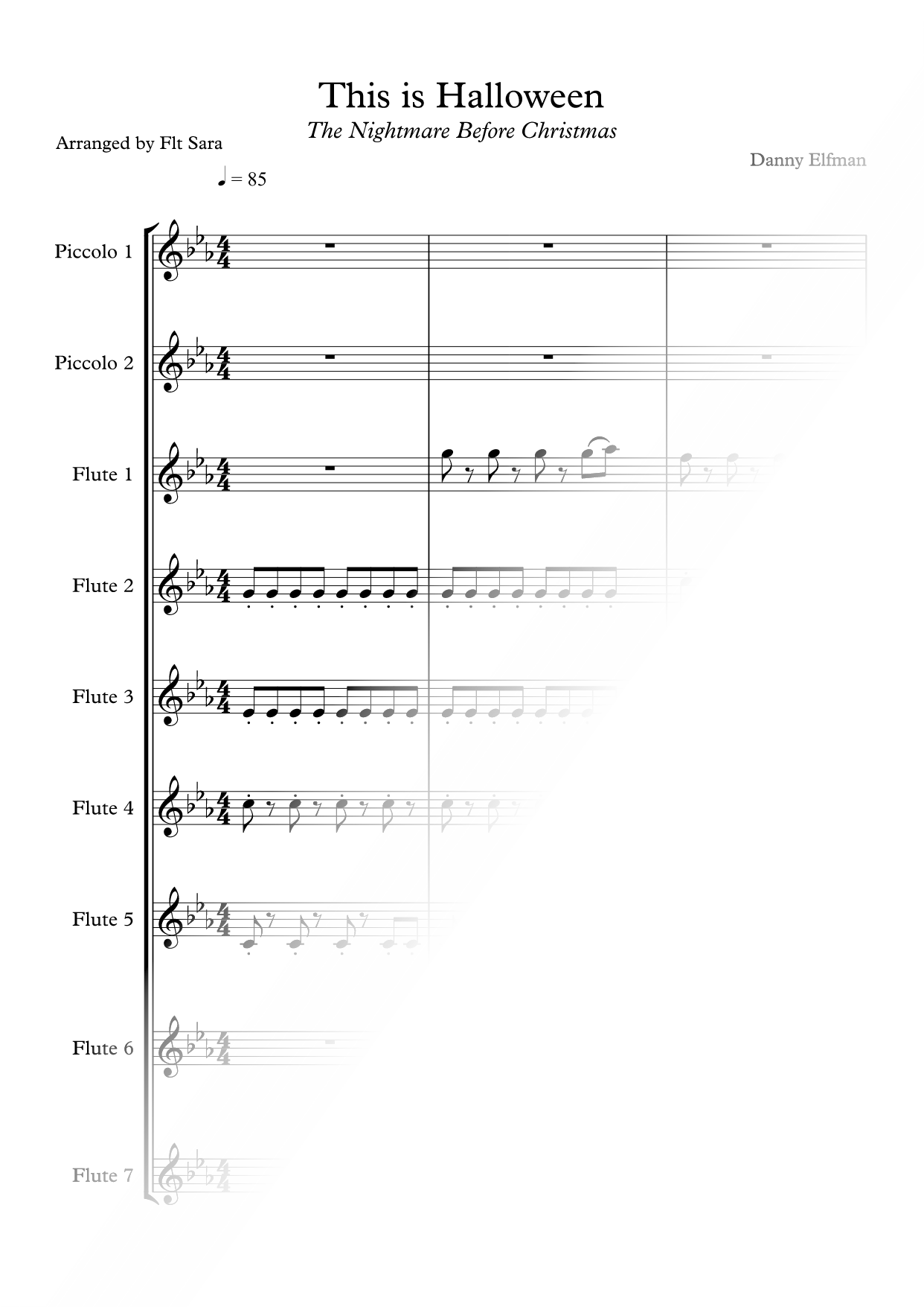 This Is Halloween - Flute Ensemble