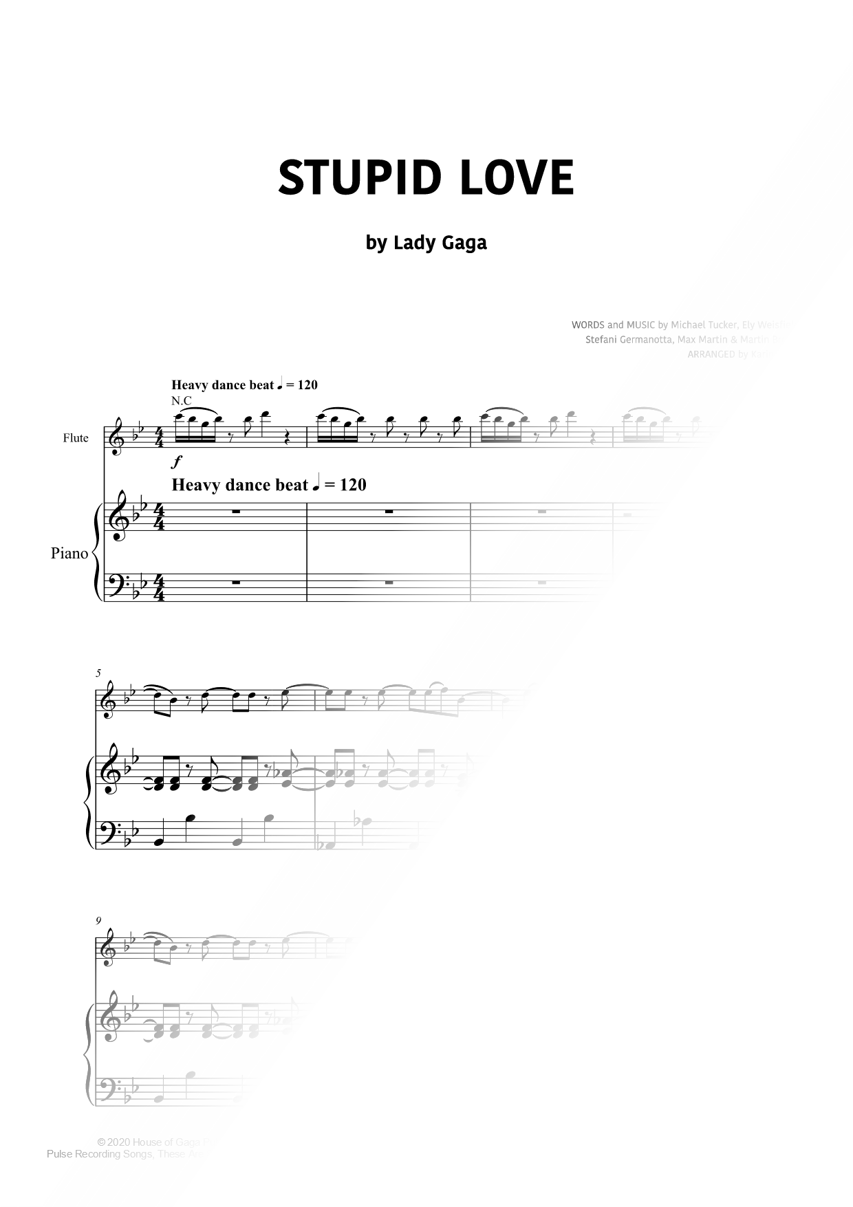 Stupid Love - Flute & Piano