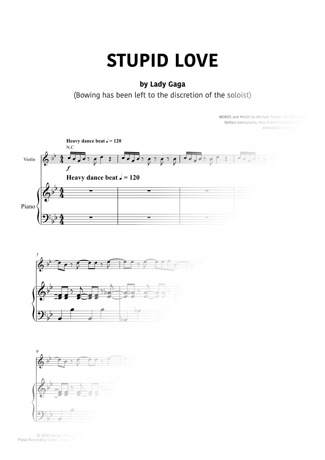 Stupid Love - Violin & Piano