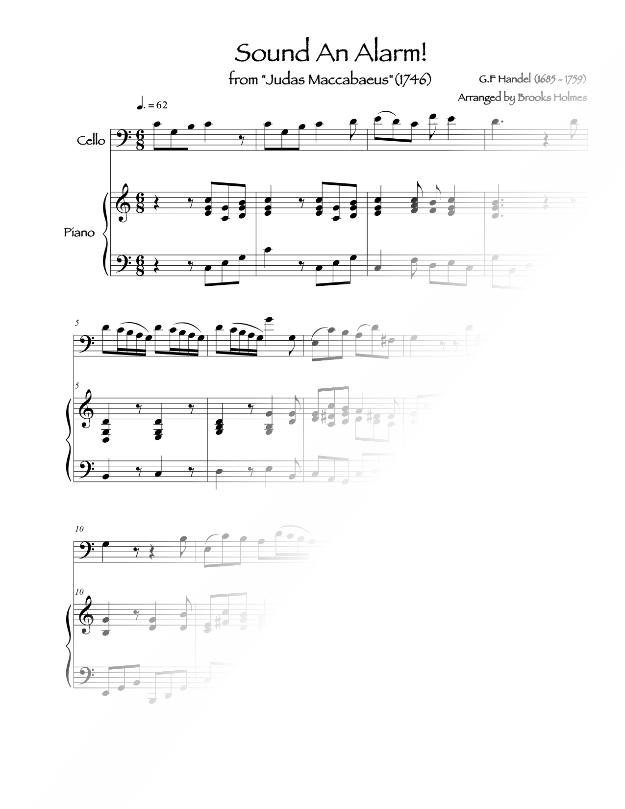 Sound an Alarm! - Cello & Piano