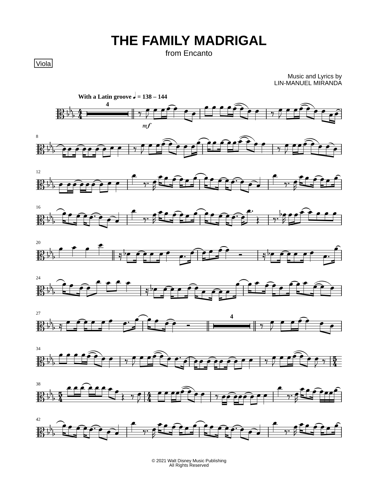 The Family Madrigal - Viola