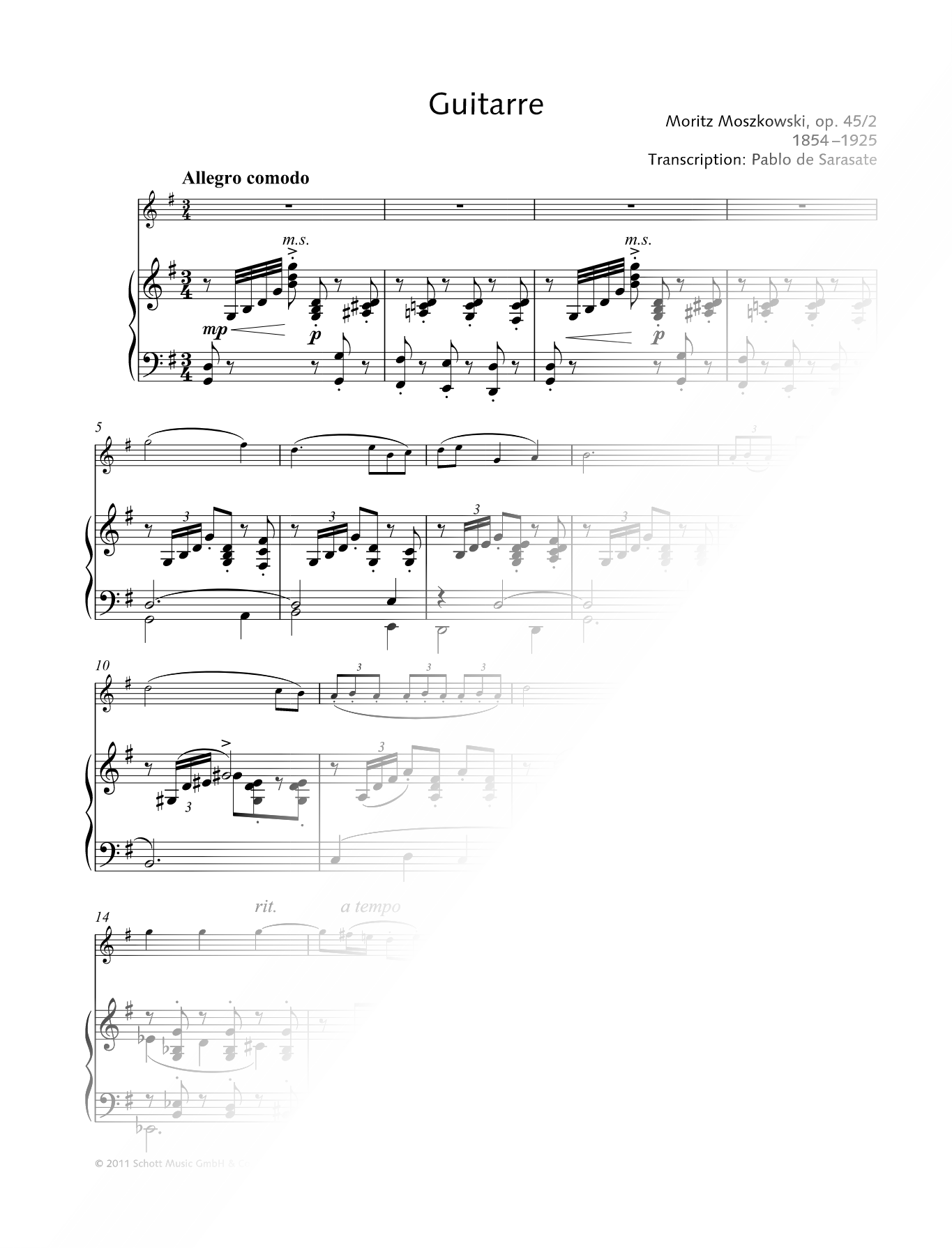 Guitarre - Violin & Piano