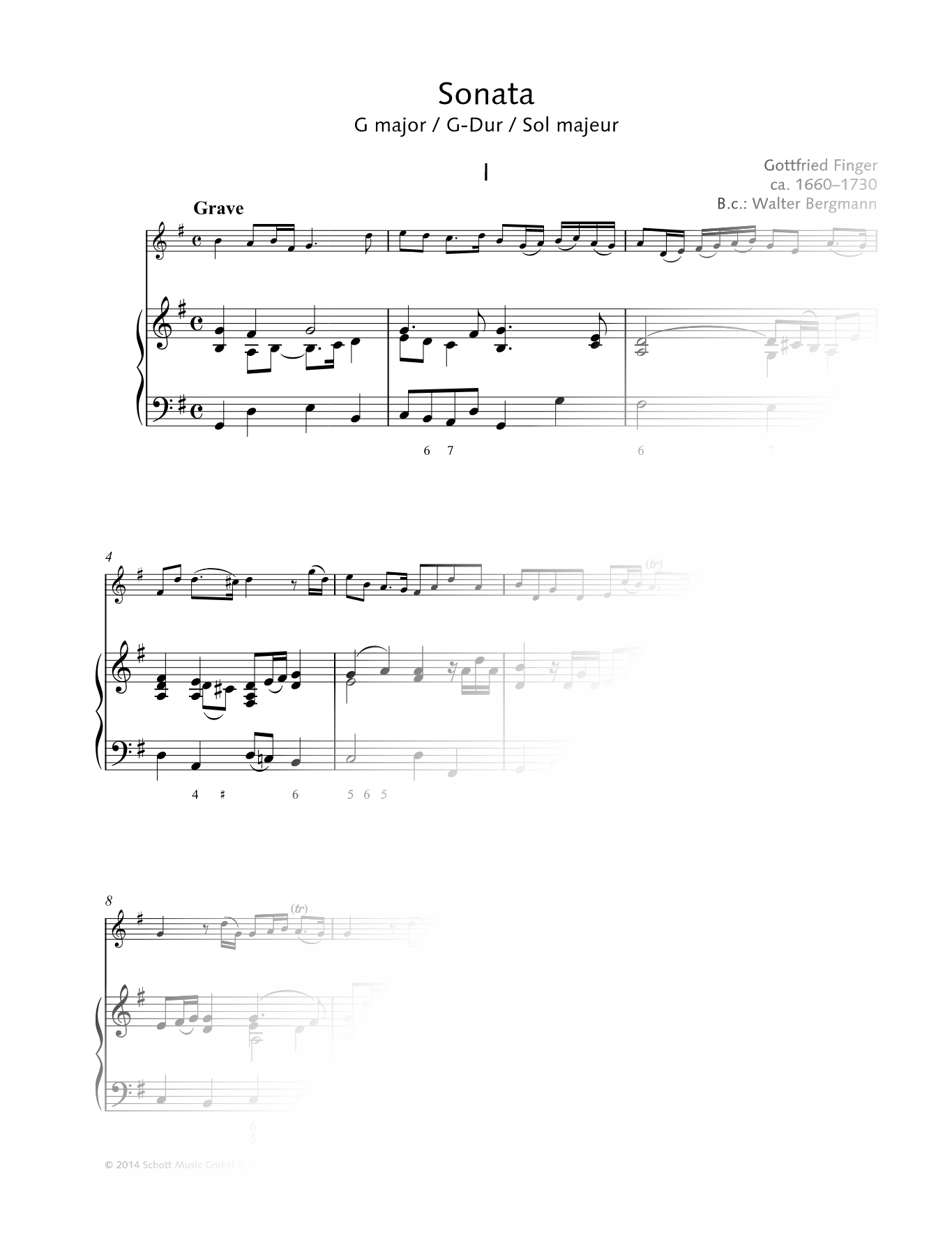 Sonata in G Major - Violin & Piano