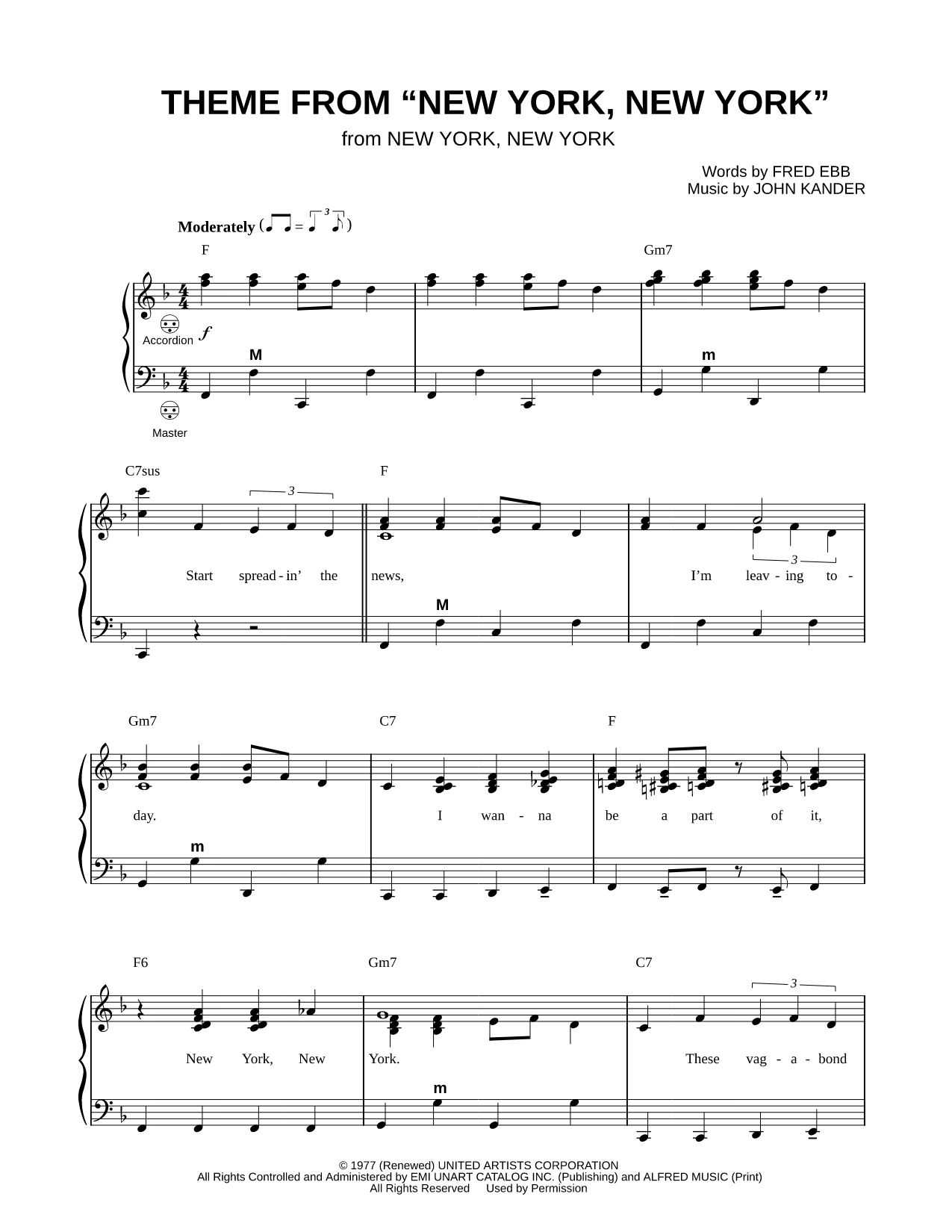 Theme from New York, New York