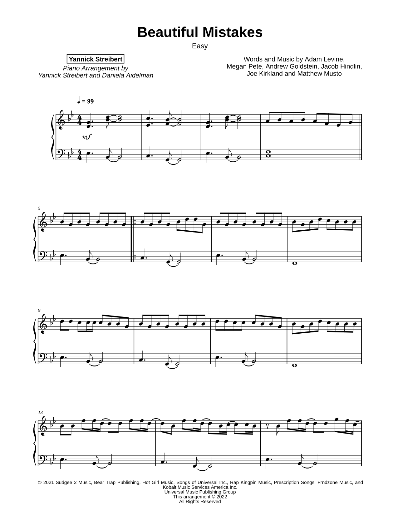 Beautiful Mistakes [easy]