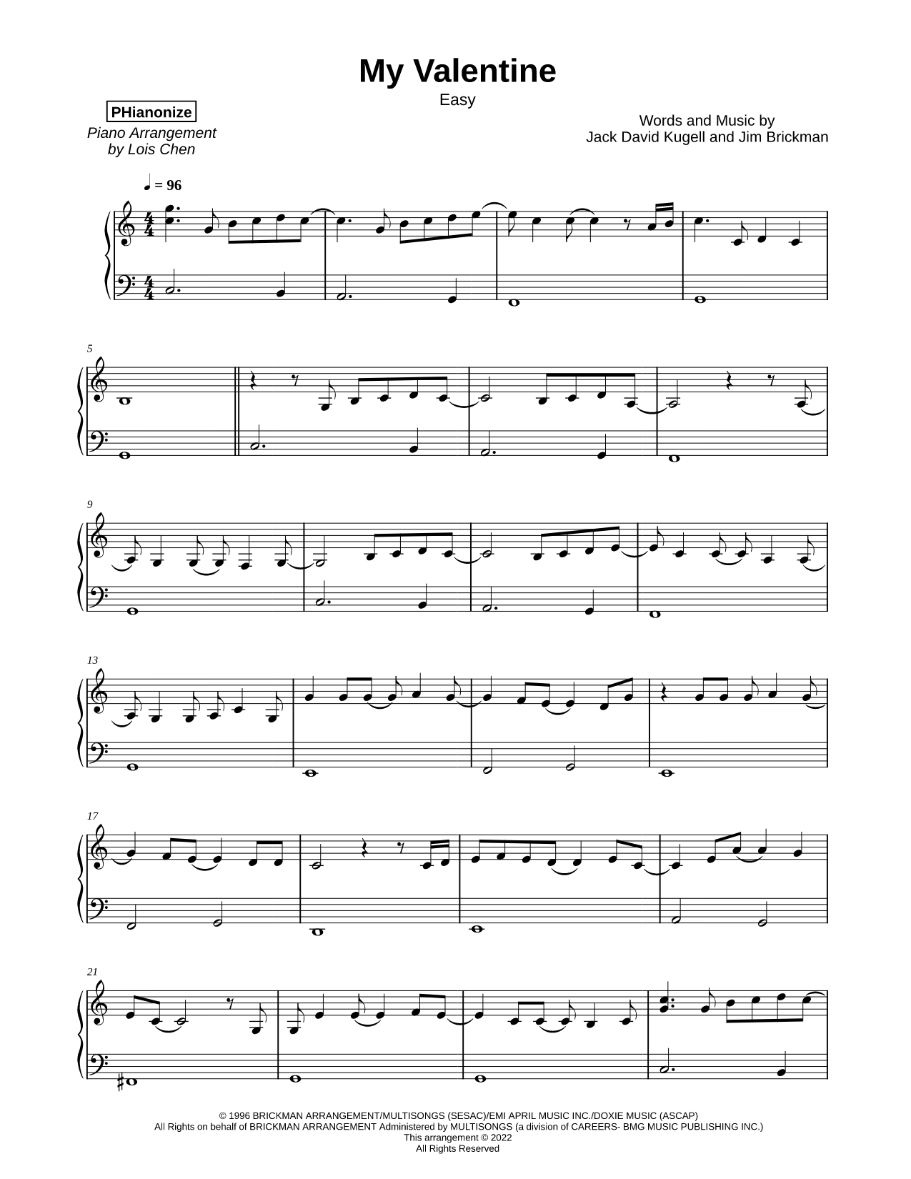 My Valentine [easy]
