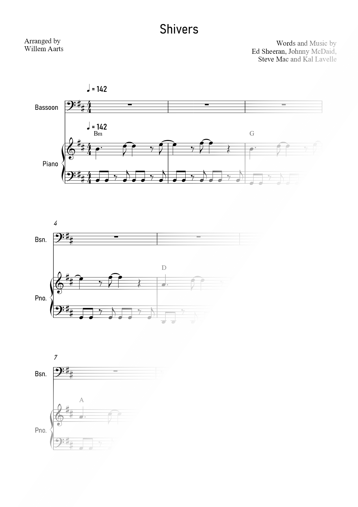 Shivers - Bassoon & Piano