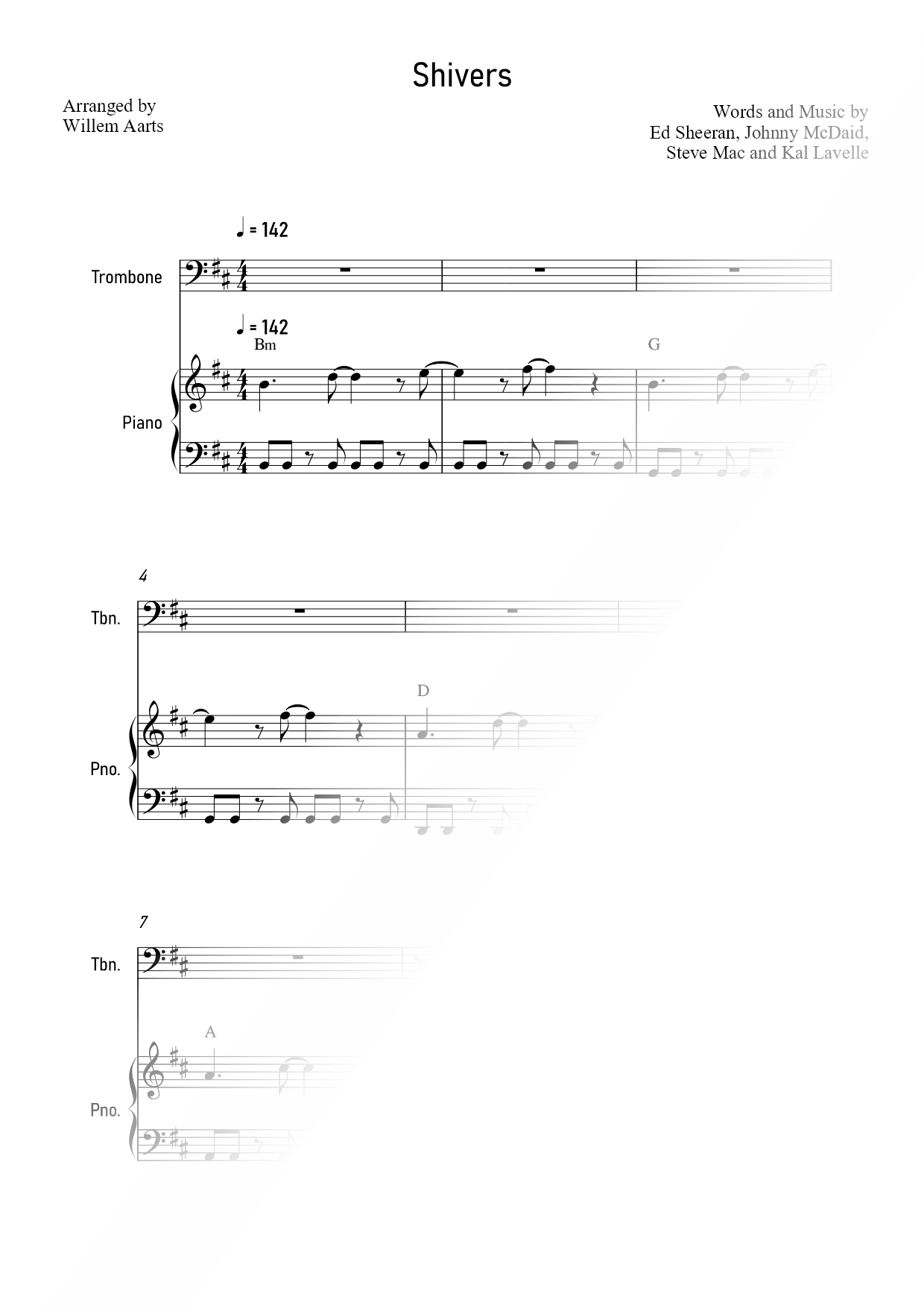 Shivers - Trombone & Piano