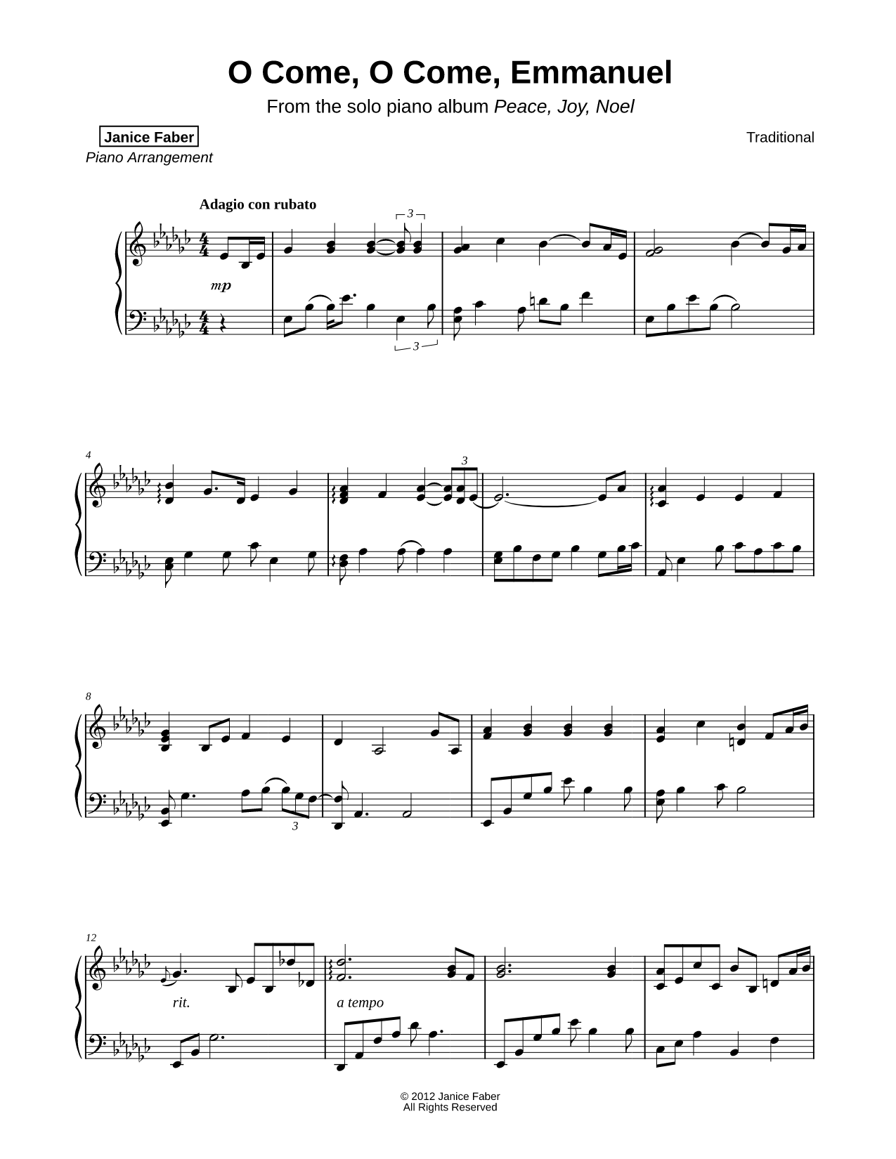 O Come, O Come, Emmanuel