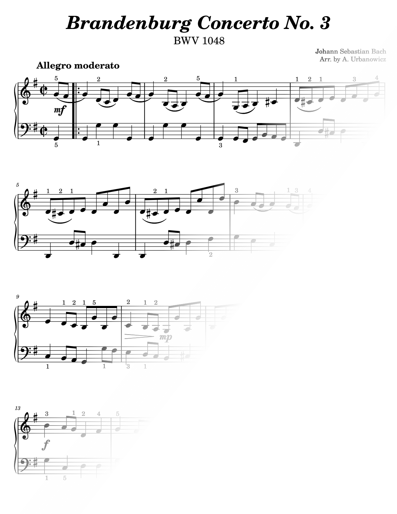 Brandenburg Concerto No. 3