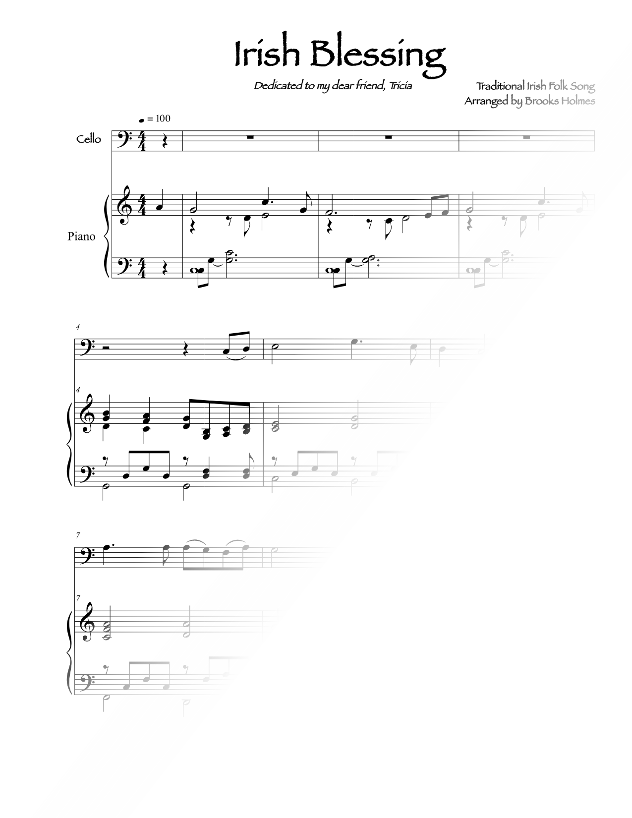 Irish Blessing - Cello & Piano