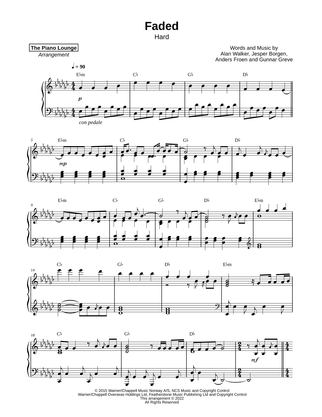 Faded [hard]