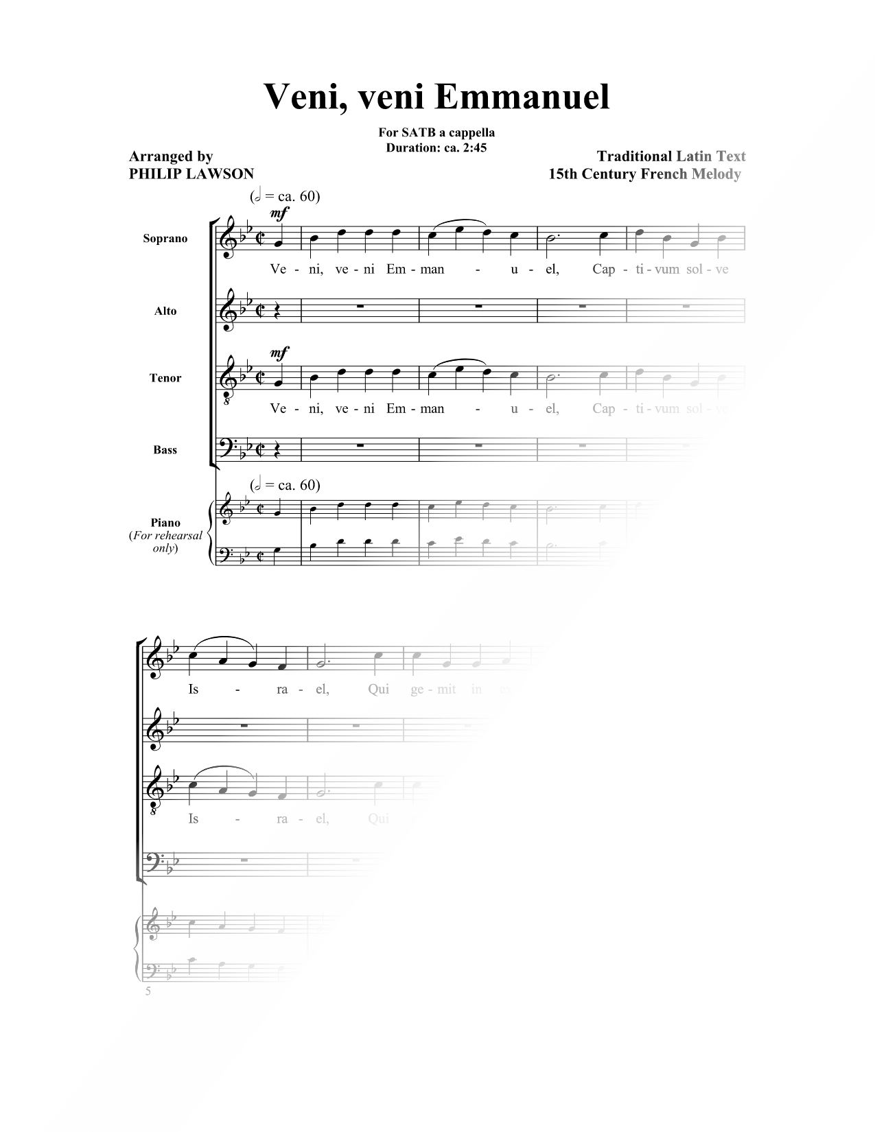 Veni, Veni Emmanuel