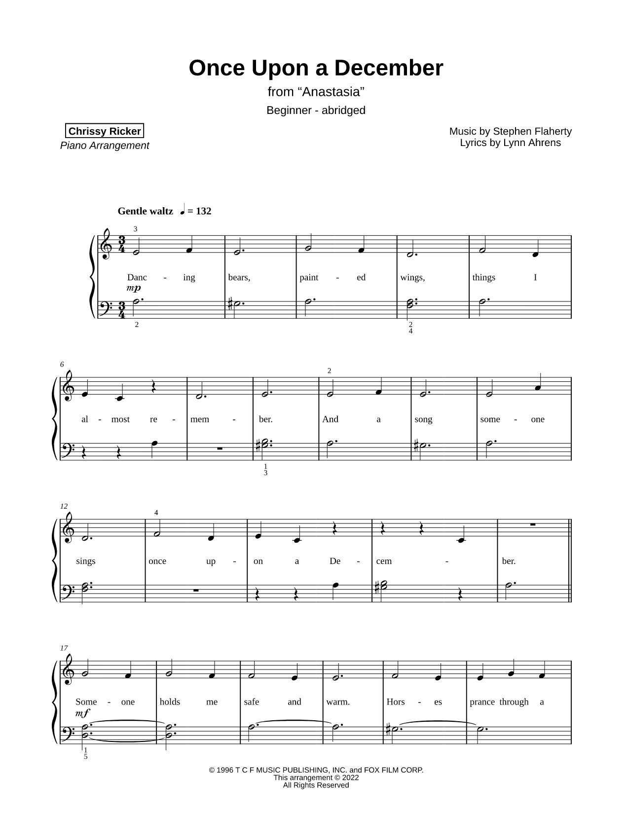 Once Upon a December [beginner - abridged]