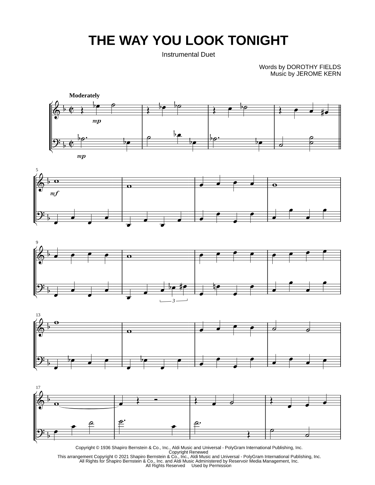 The Way You Look Tonight - Violin & Cello