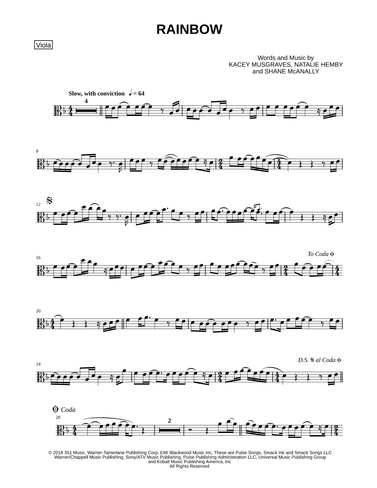 Rainbow - Viola