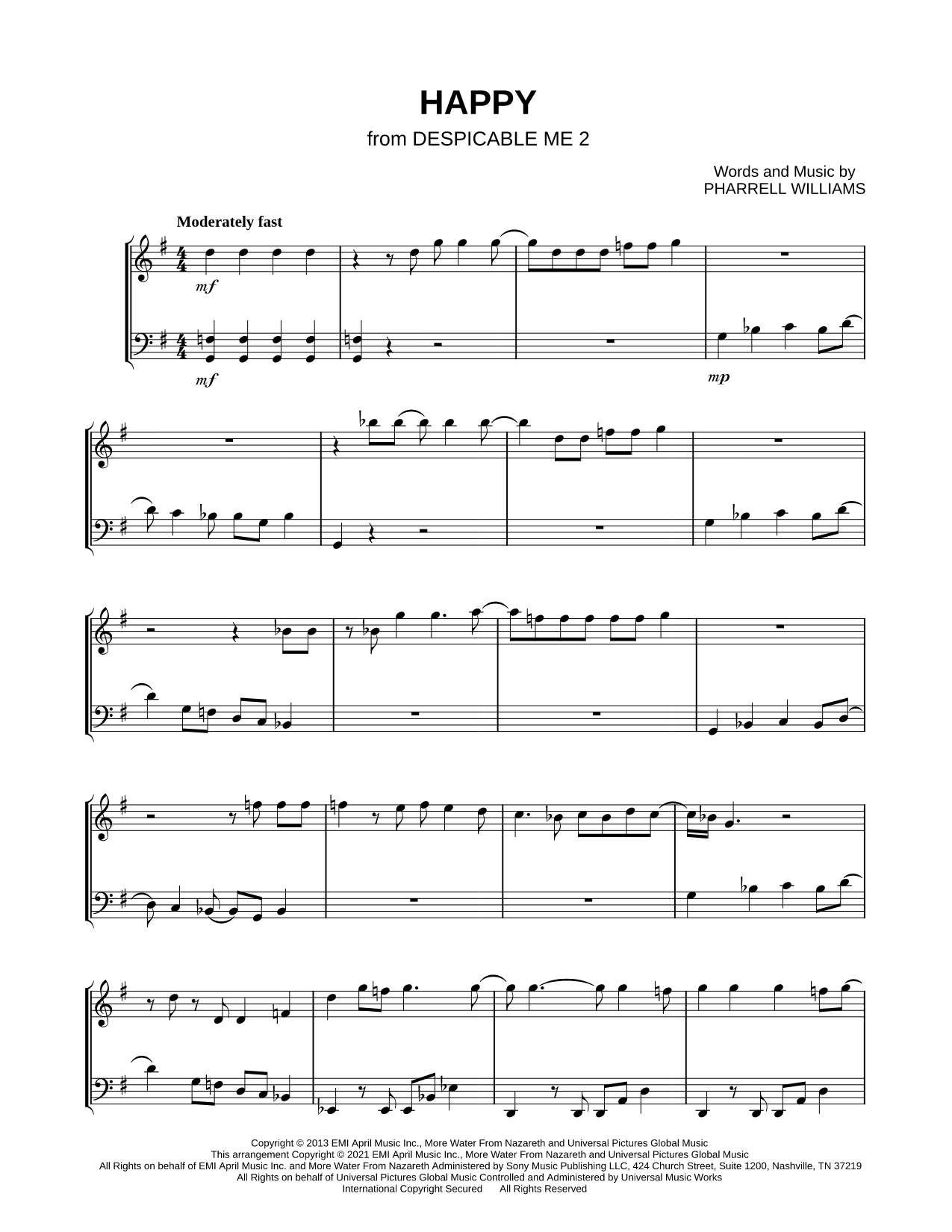 Happy - Violin & Cello