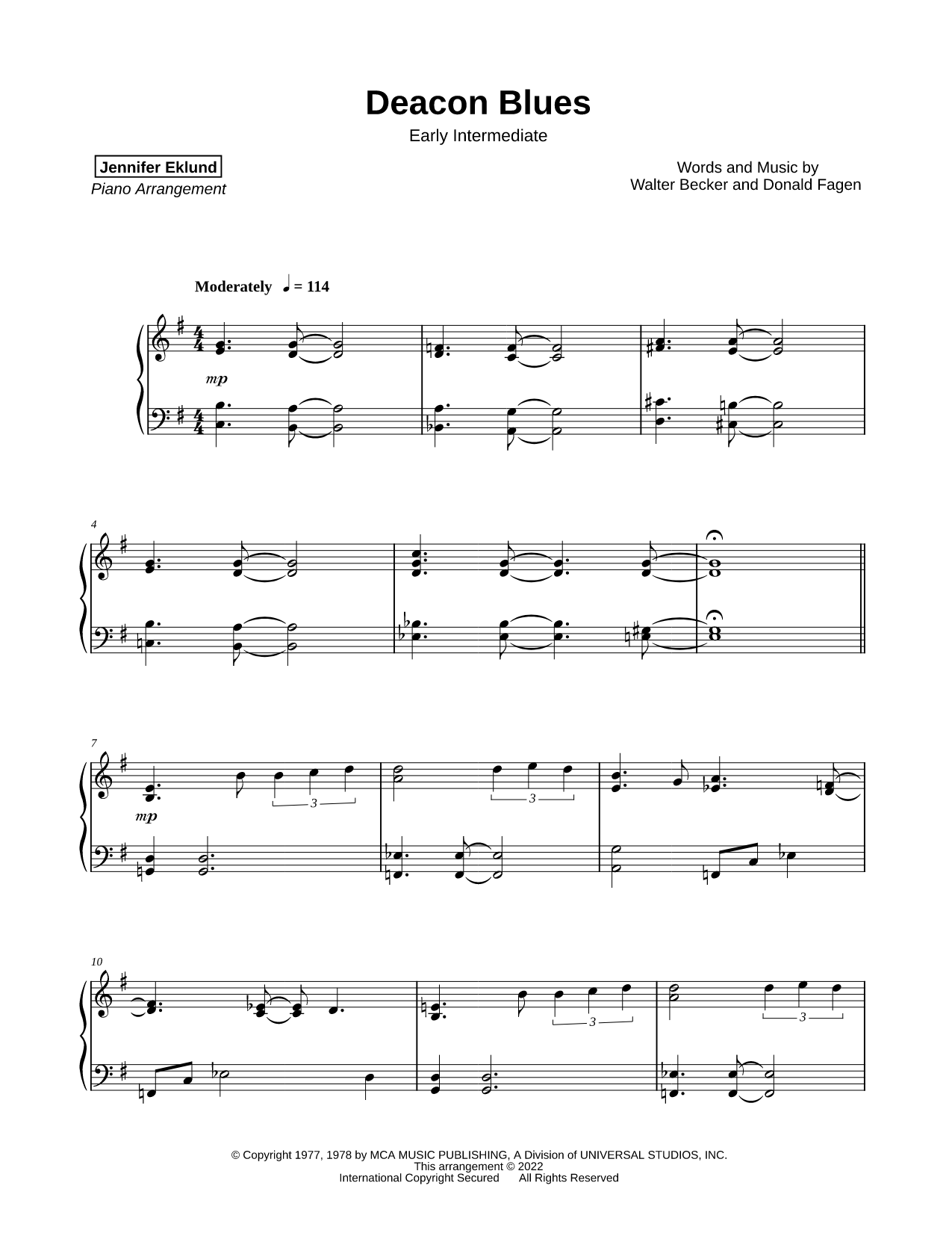 Deacon Blues [early intermediate]