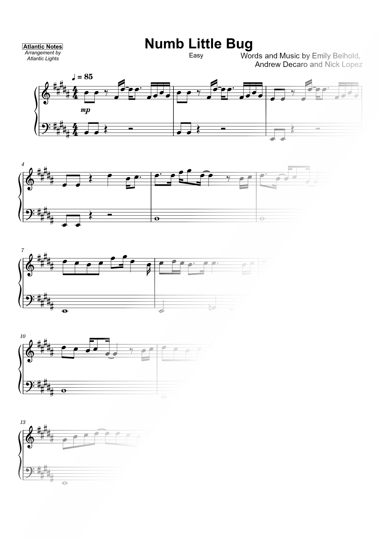 Numb Little Bug [easy]