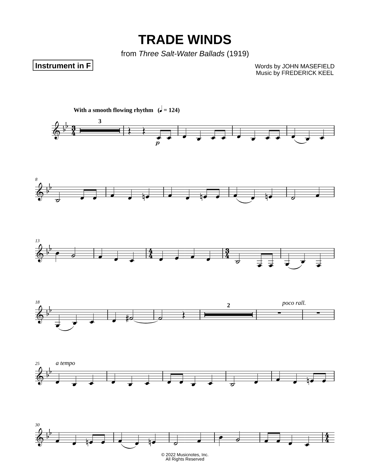 Trade Winds - F Instrument