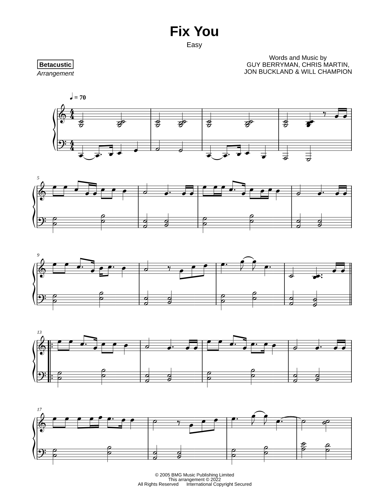 Fix You [easy]
