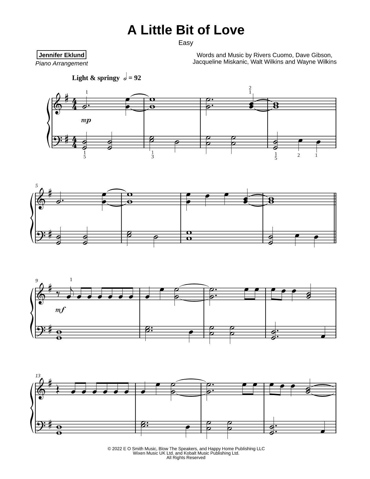 A Little Bit of Love [easy]