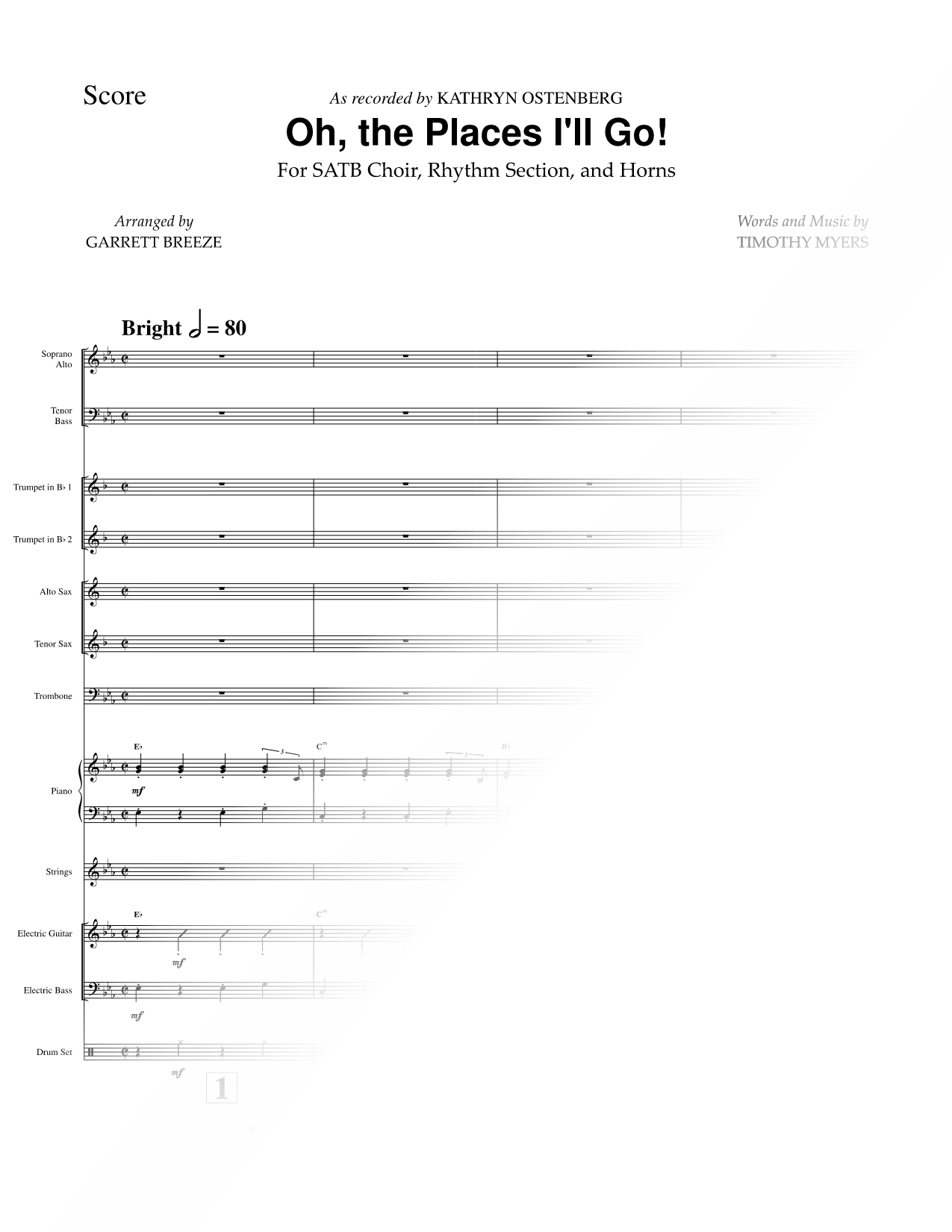 Oh, the Places I'll Go! [instrumental accompaniment]