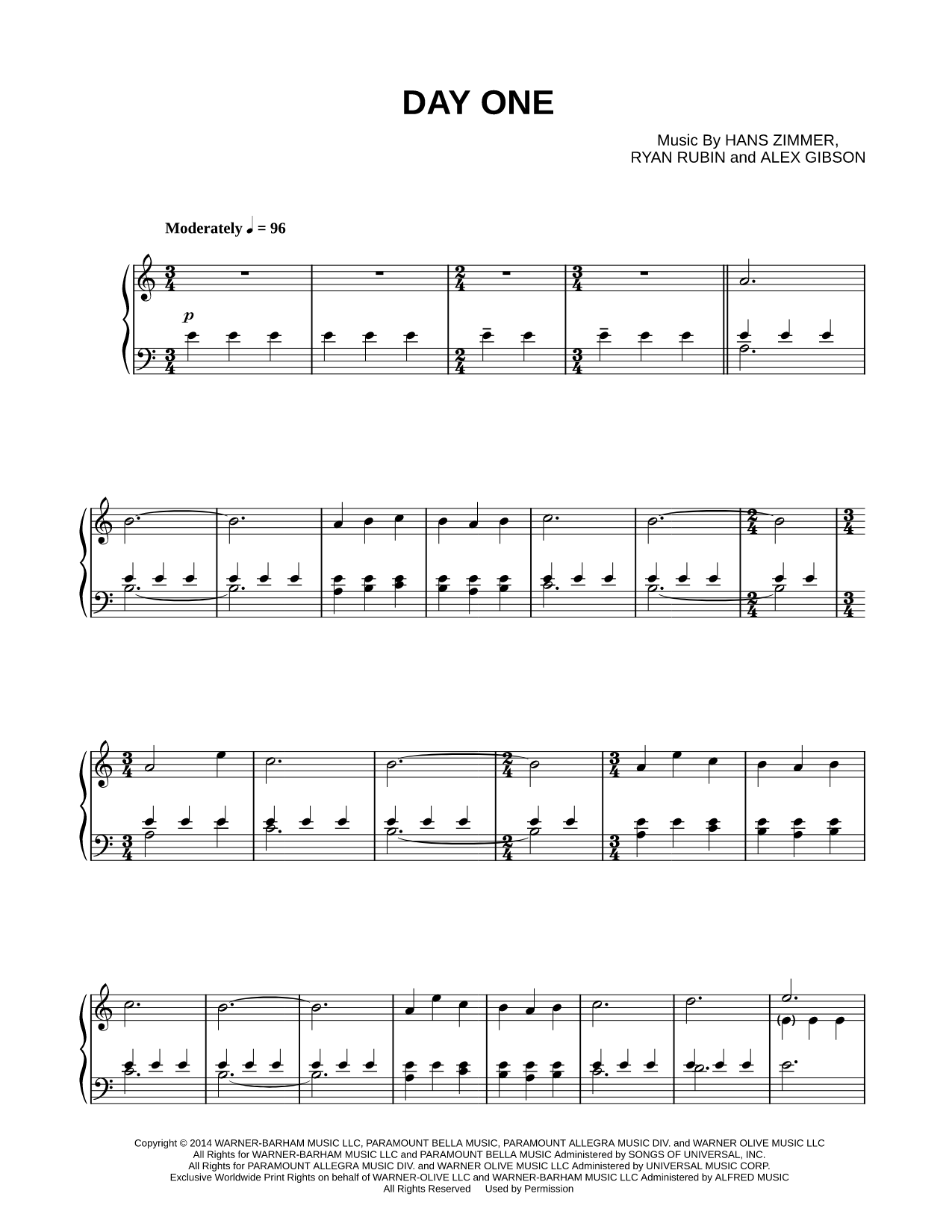 Day One (Interstellar Theme)