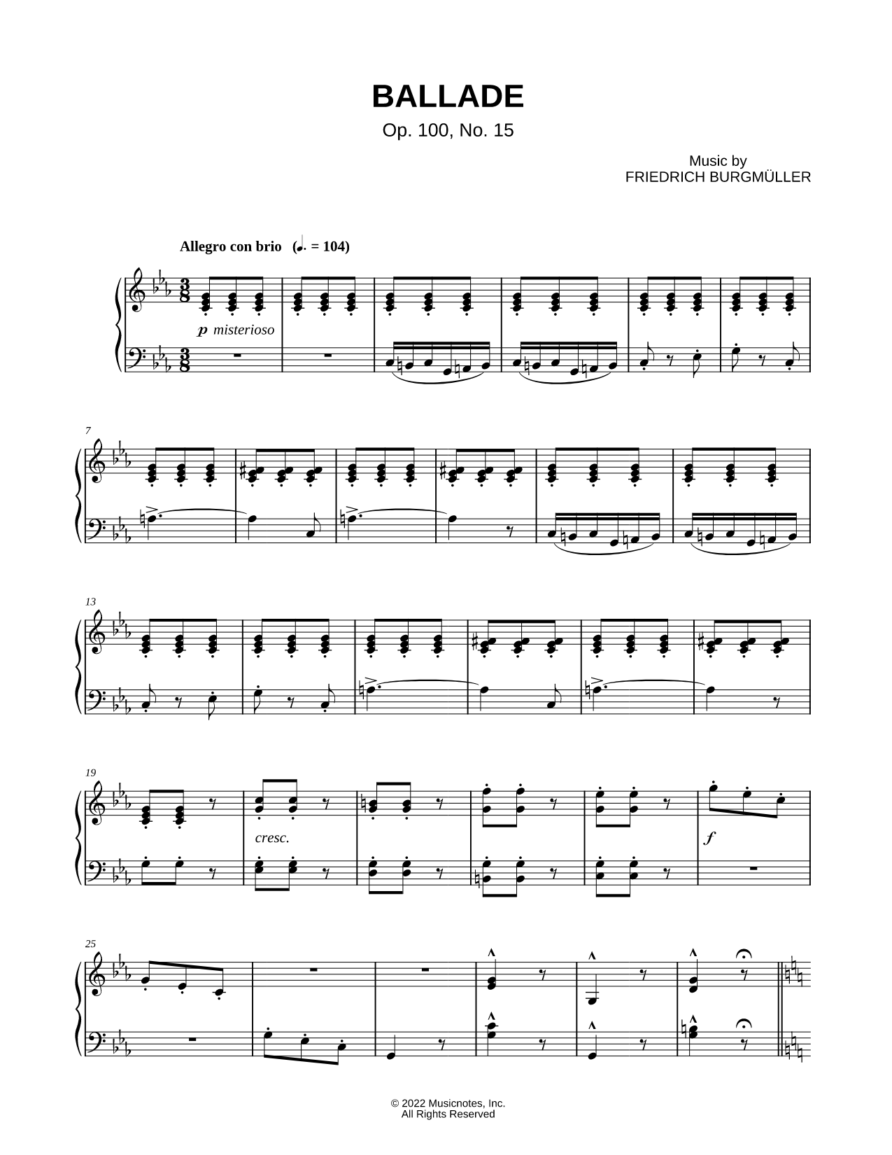 Ballade, Op. 100, No. 15