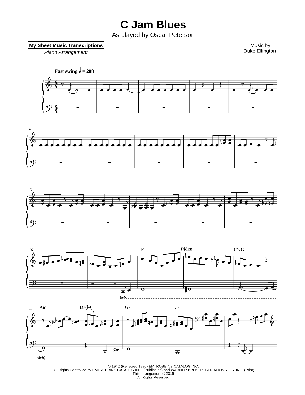 C Jam Blues