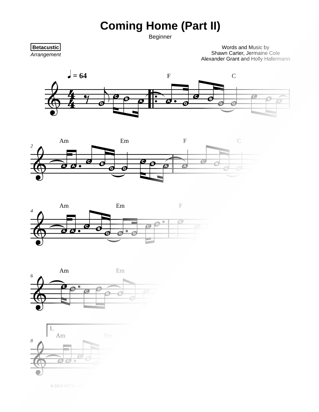 Coming Home (Part II) [beginner]
