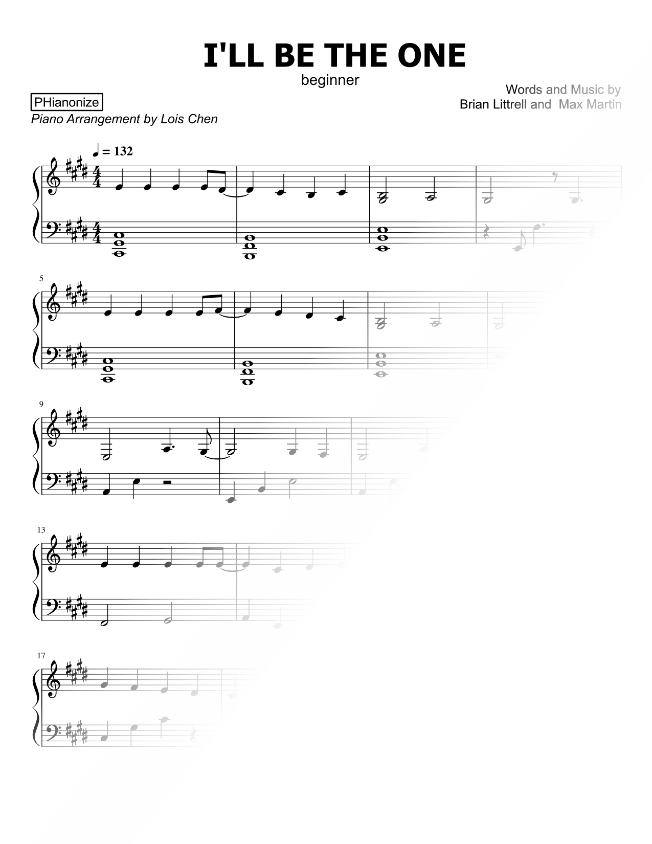 I'll Be the One [beginner]