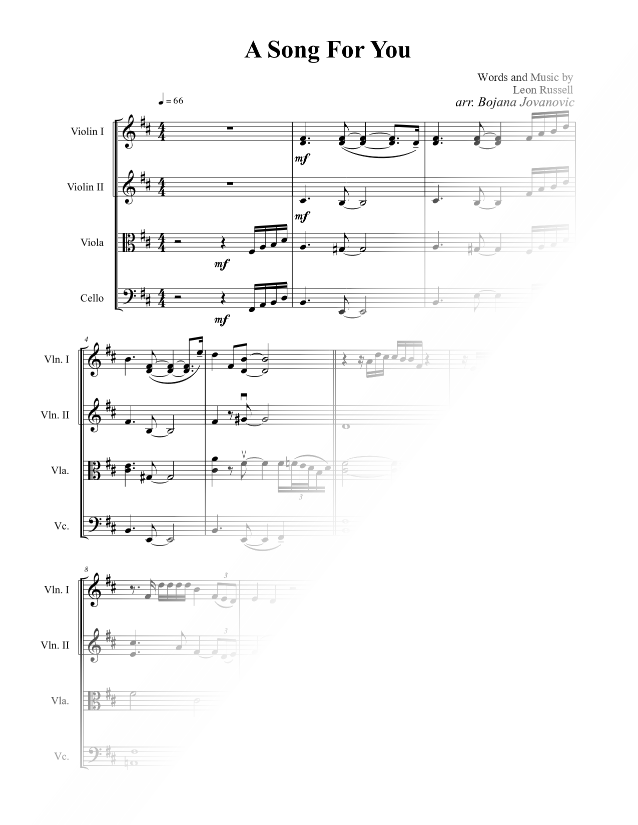A Song for You