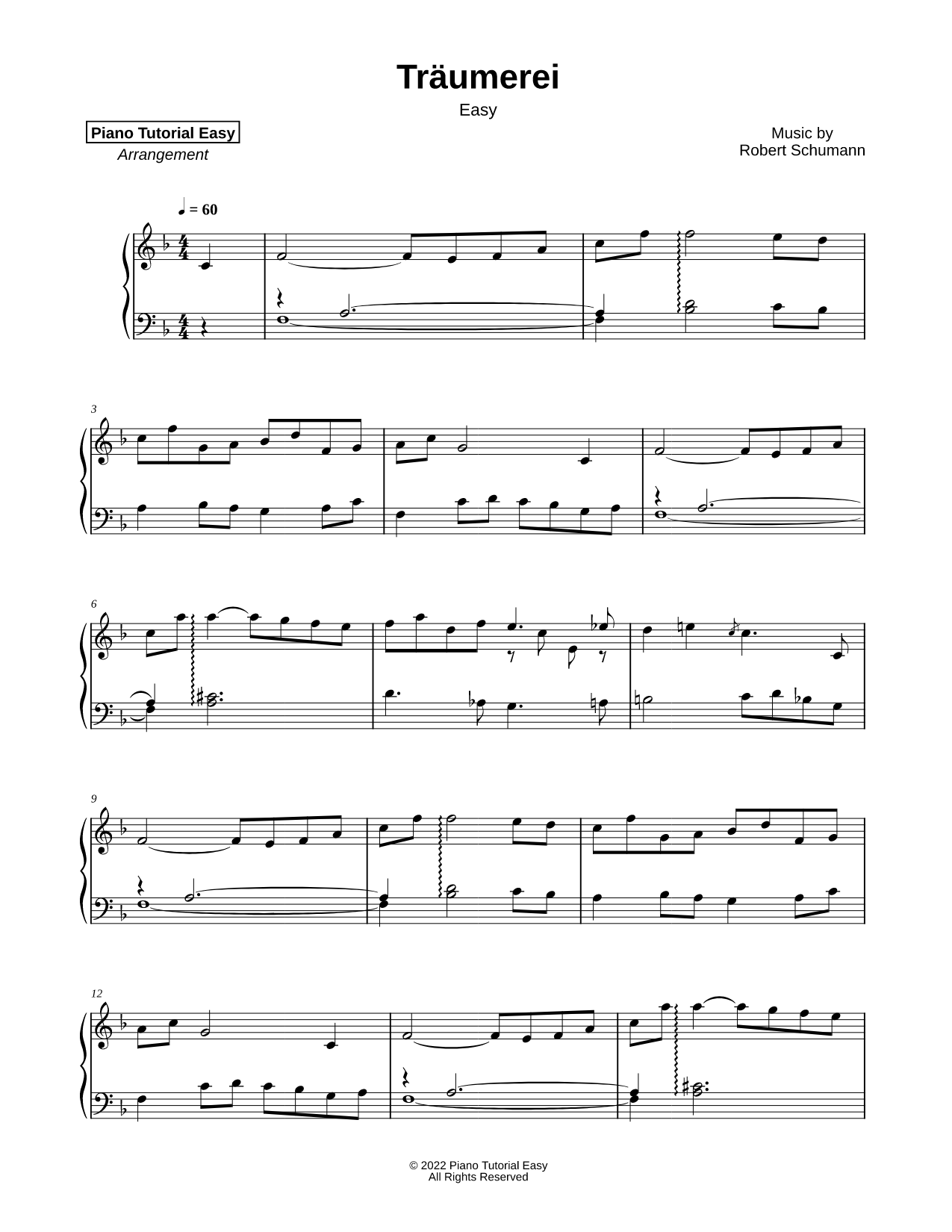 Kinderszenen, Op. 15: VII. Träumerei [easy]