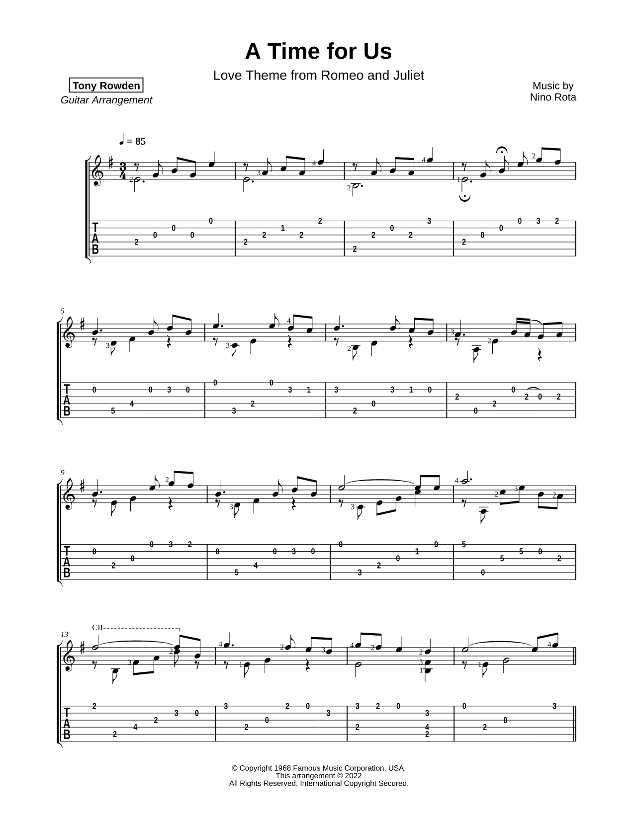 A Time for Us (Love Theme)