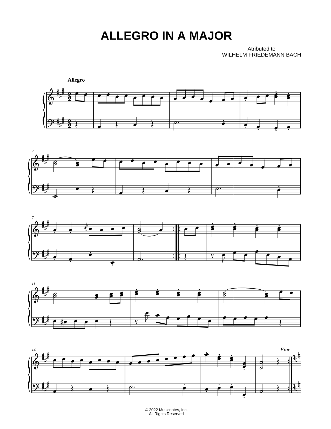 Allegro in A Major