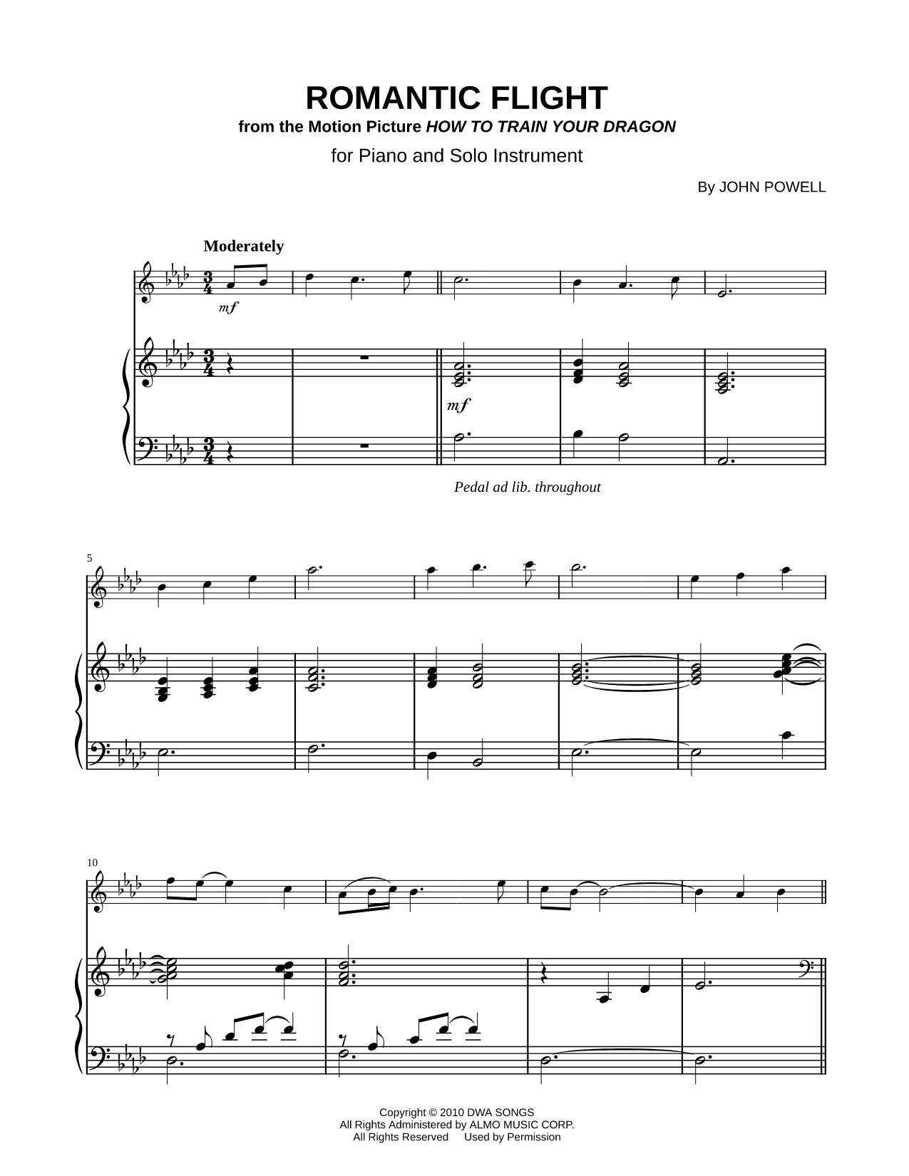 Romantic Flight - Piano Accompaniment