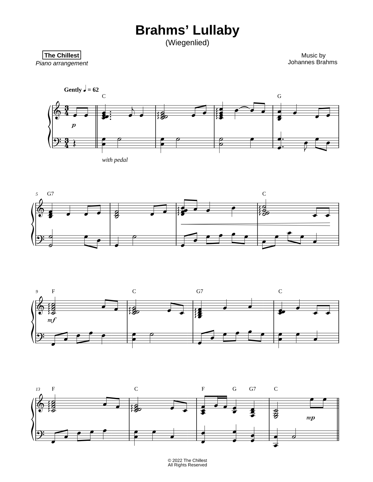 Brahms' Lullaby (Wiegenlied)