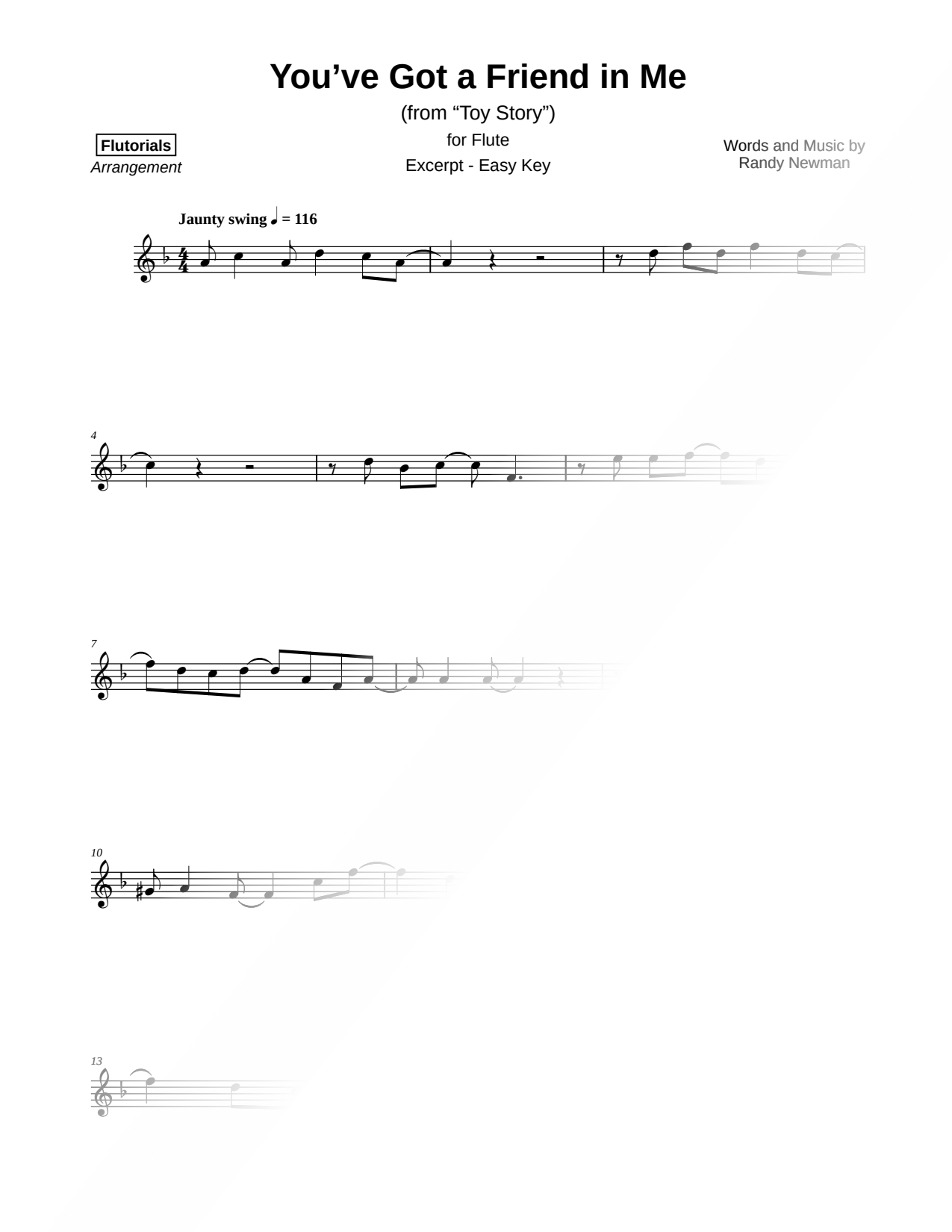 You've Got a Friend in Me [excerpt - easy]