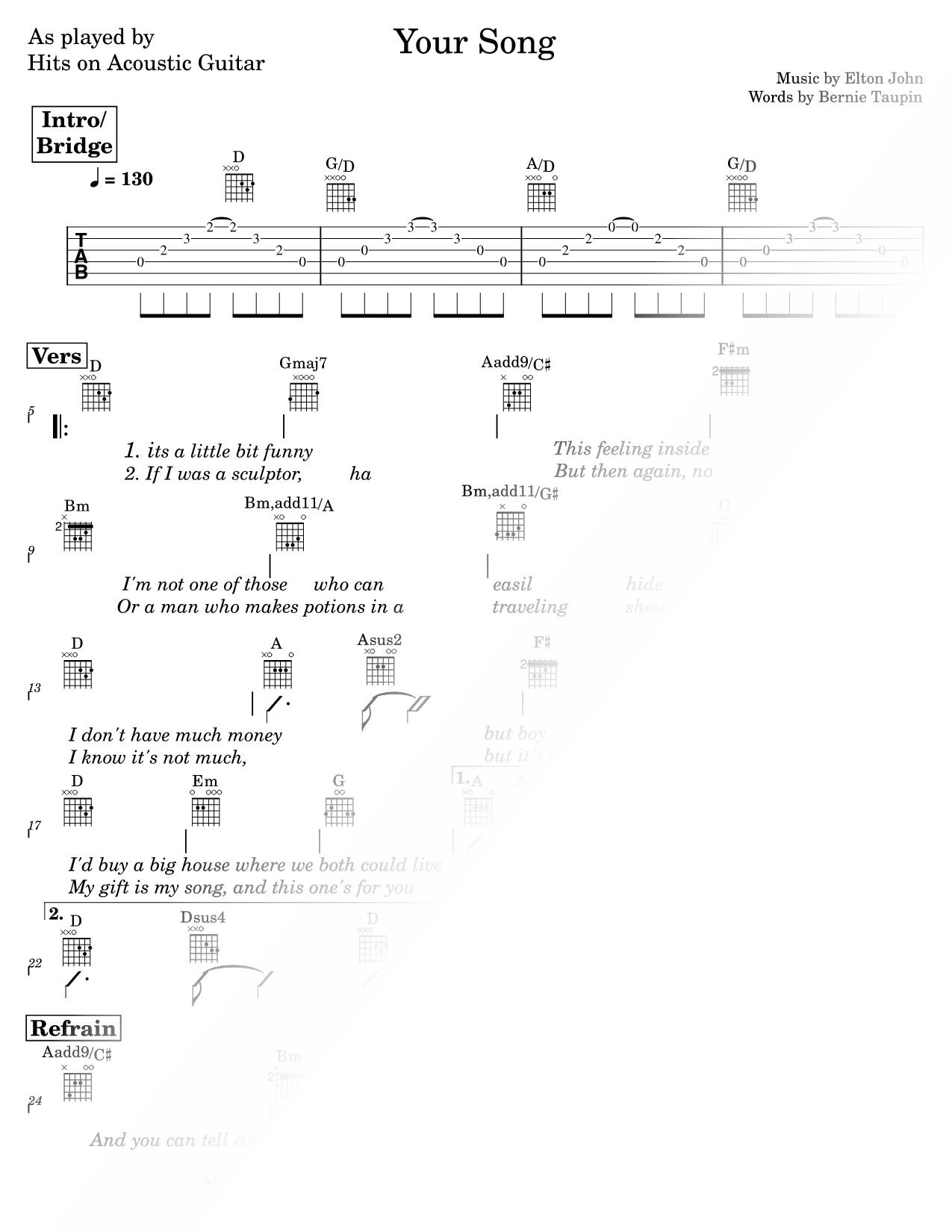 Your Song