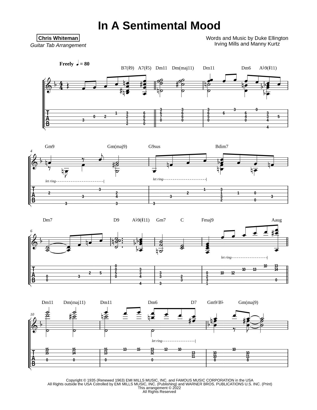 In a Sentimental Mood
