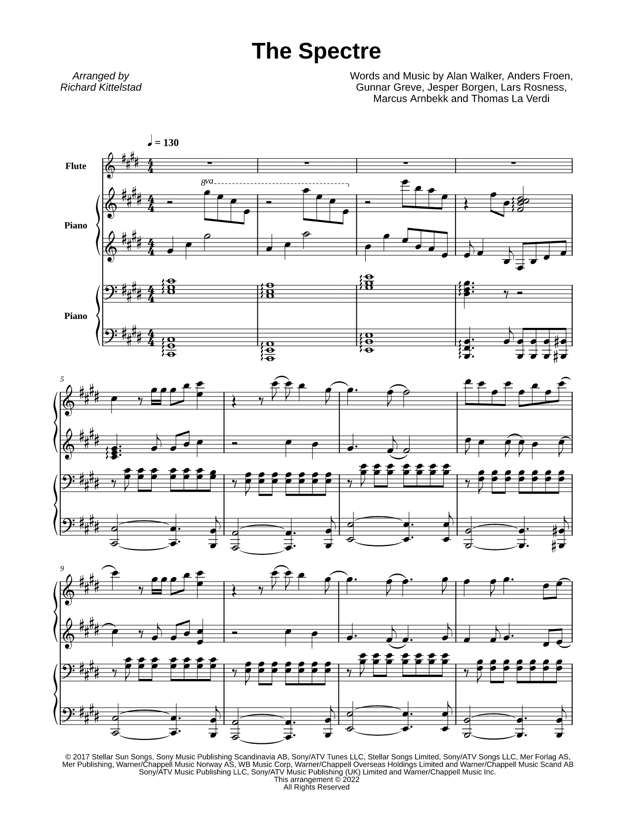 The Spectre - Flute & Piano Duet